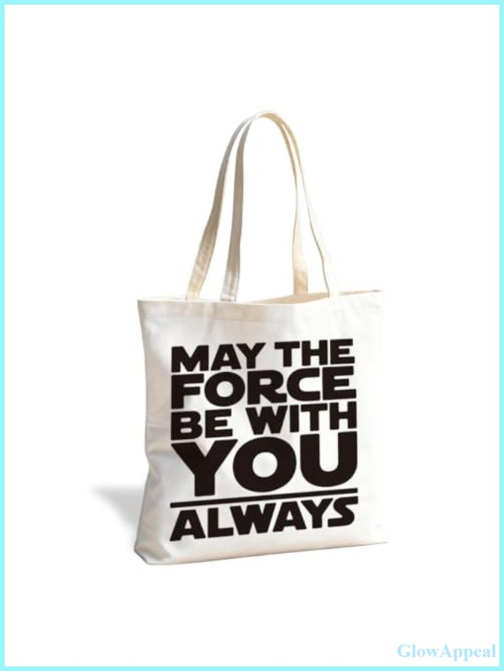 Canvas Tote Bag Reusable Double-Sided Print Shoulder Bag